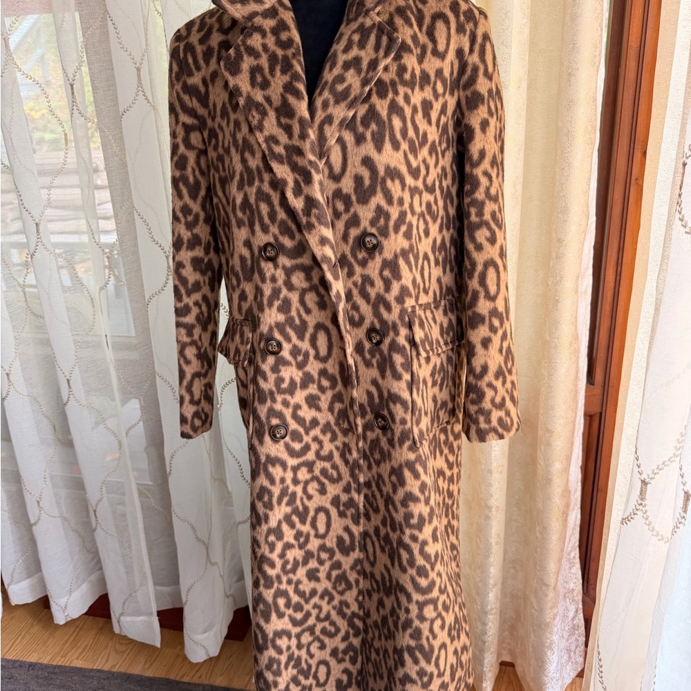 Leopard Print Women's Coat